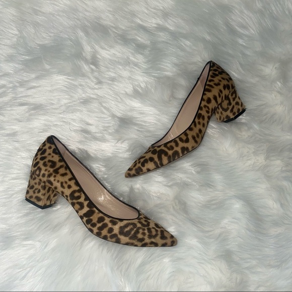 M. Gemi Block Heel Leopard‎ Pumps - Picture 2 of 15